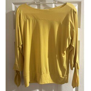 The Limited Scoop Neck Tie 3/4 Sleeve Blouse